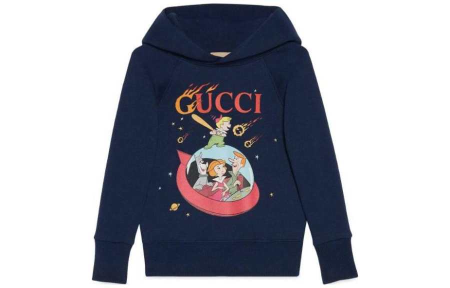 GUCCI Sweatshirt SS23 Blue Kids'