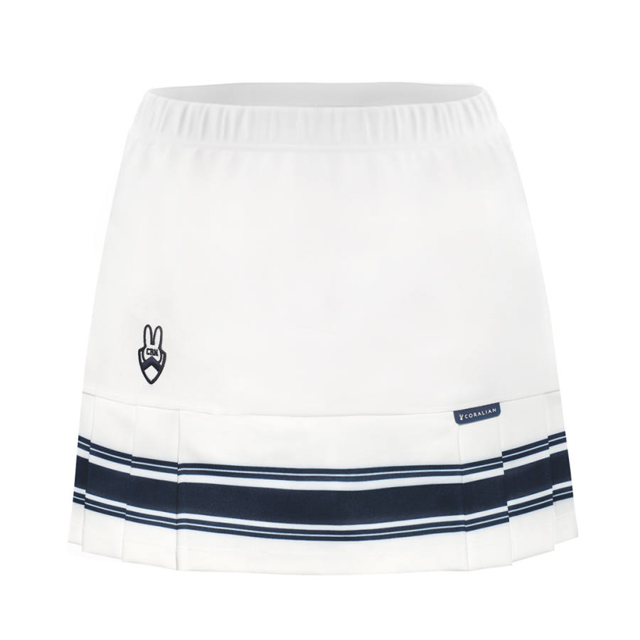 CORALIAN Casual Short Skirts Women's White