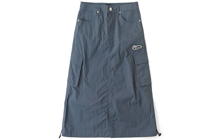 Lee SS24 Casual Long Skirt Women's Gray