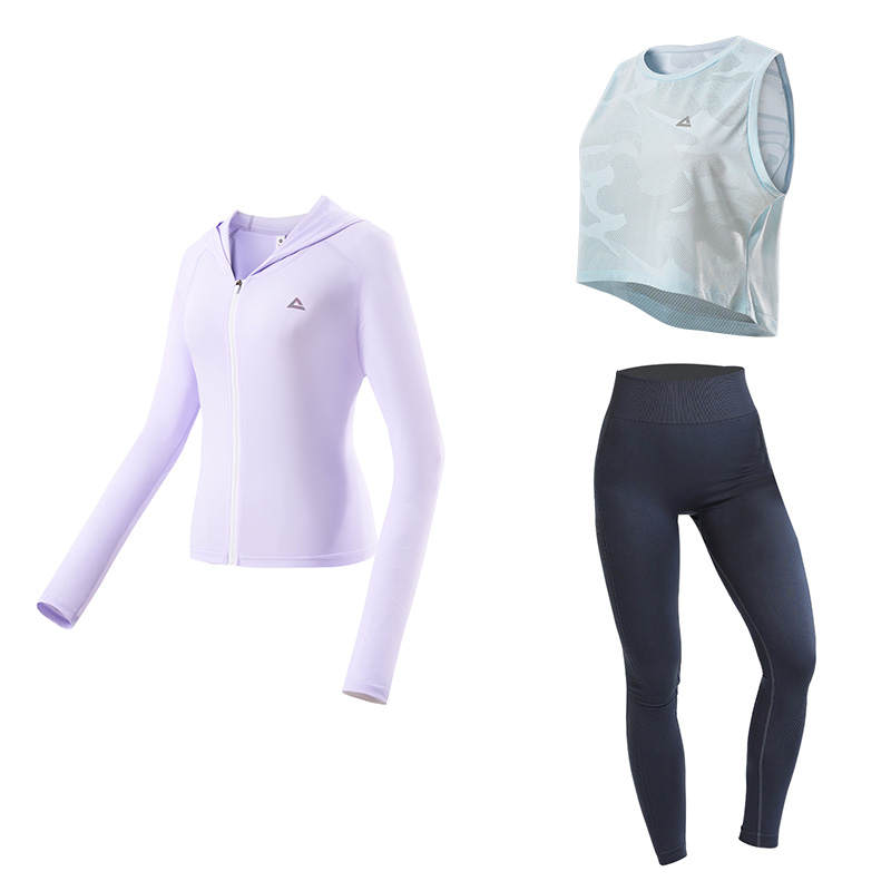PEAK Fitness Sets Women's Crew Neck Thin