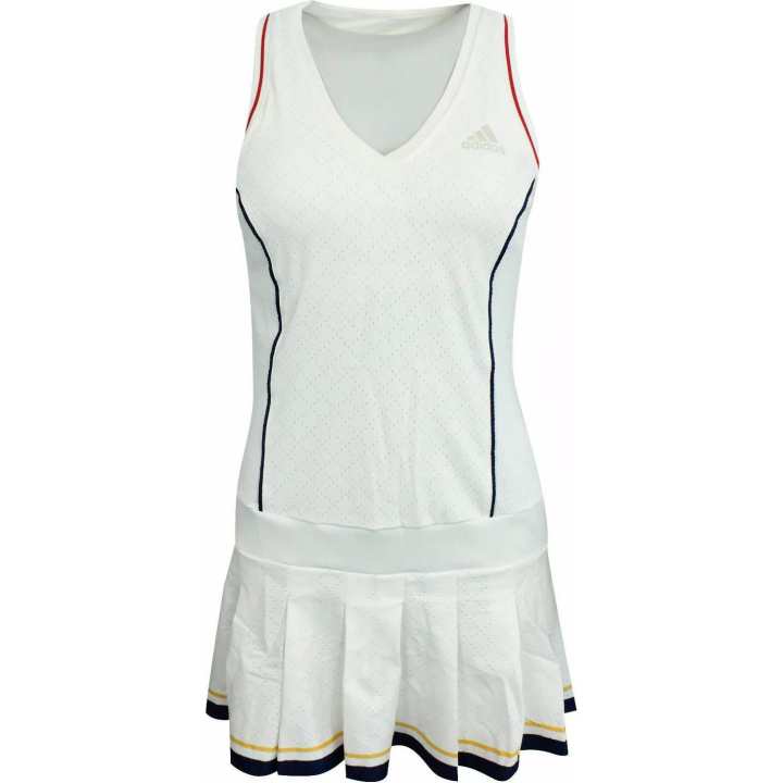 Adidas Adidas Tennis Pharrell Williams NY Solid Sleeveless Dress Women's Ecru