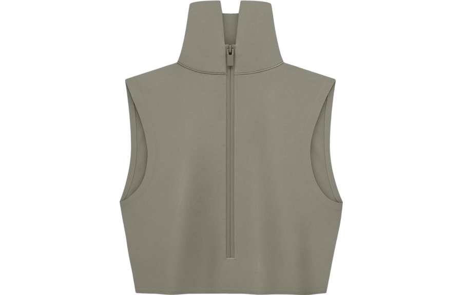 Fear Of God Athletics Women's High Neck Crop Top Clay