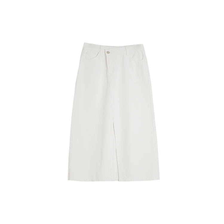 ELLE Casual Long Skirt Women's White