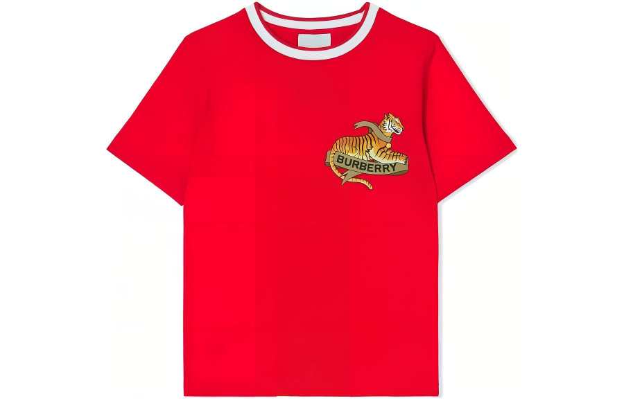 Burberry T Shirt FW22 Red Kids'