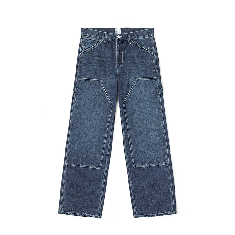 Lee Jeans Men's Vintage Medium Dark Blue Moderate Straight Fit Pants