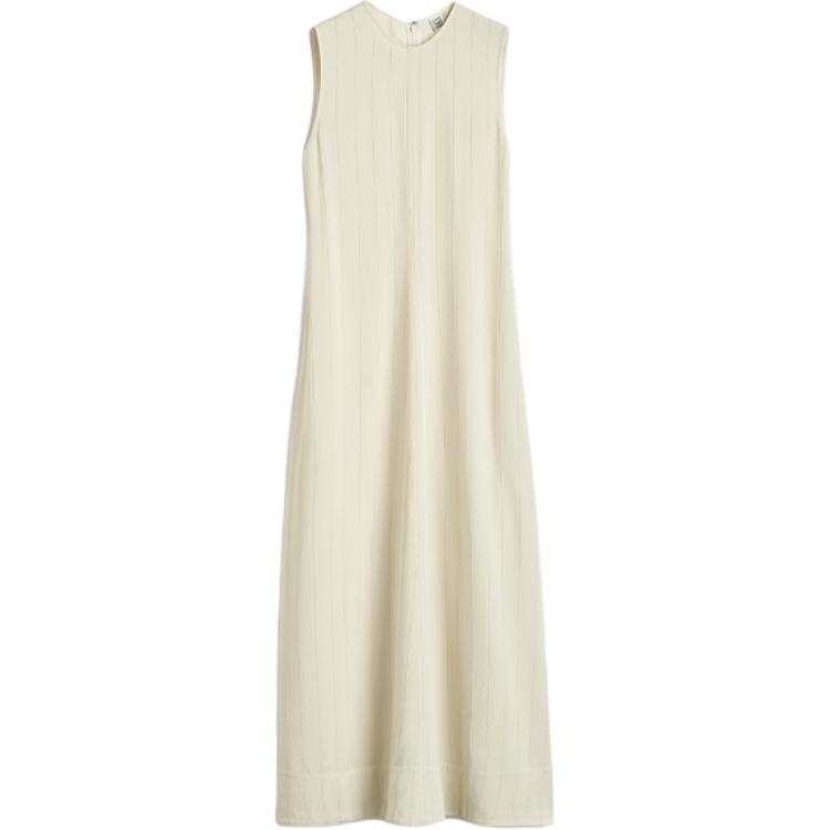 TOTEME SS25 Sleeveless Dress Women's Beige Yellow