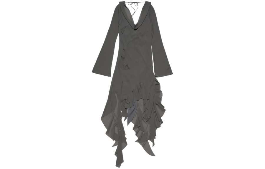 Acne Studios Acne Studios SS24 Long Sleeved Dress Women's Anthracite Gray