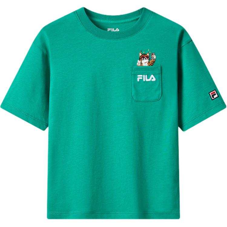 FILA KIDS x WiggleWiggle T Shirt Court Green Kids'