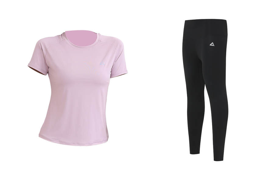 PEAK Fitness Sets Women's Crew Neck Thin