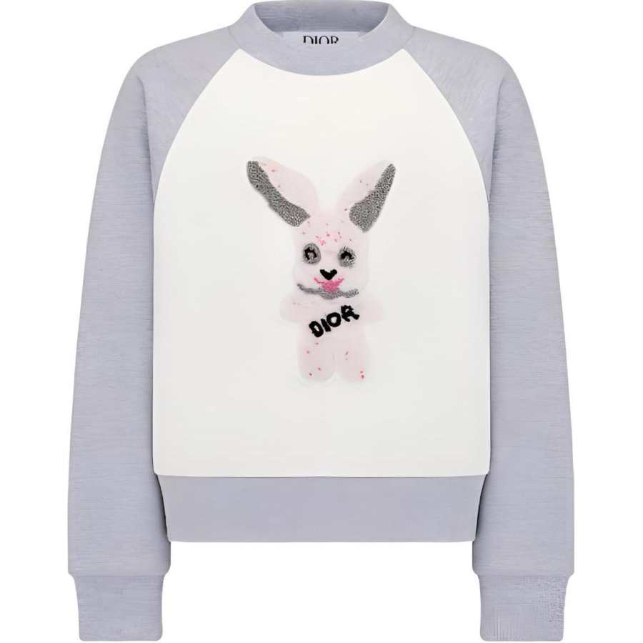 DIOR Sweatshirt Kids' Apparel SS23 Girls, Gray Kids'