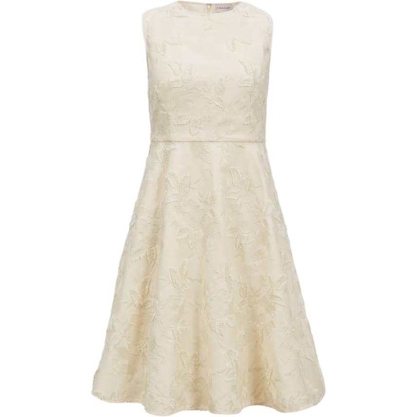 Moncler floral-embroidered midi dress