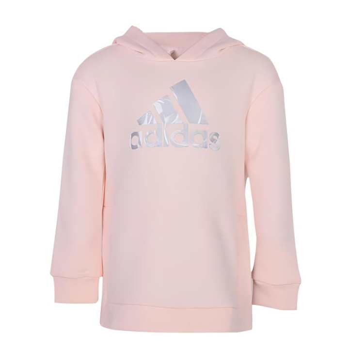 Adidas Adidas Sweatshirt Comfortable And Versatile Fleece Lined Minimalist Style Pink Teenagers