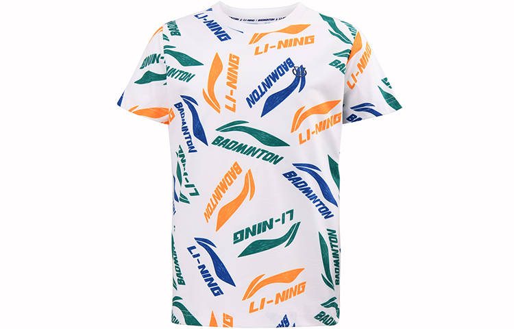 Li-Ning Li Ning Kids T Shirts Crew Neck Moderate