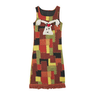 Fabric Pig Slip Dress Women's Orange