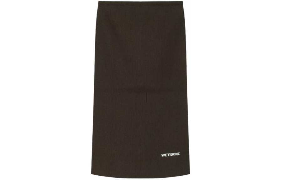 WE11DONE SS24 Casual Long Skirt Women's Brown