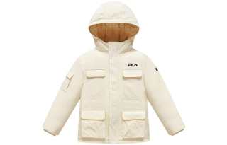 FILA KIDS' Apparel Down Jacket Antique Inspired Style White Kids'