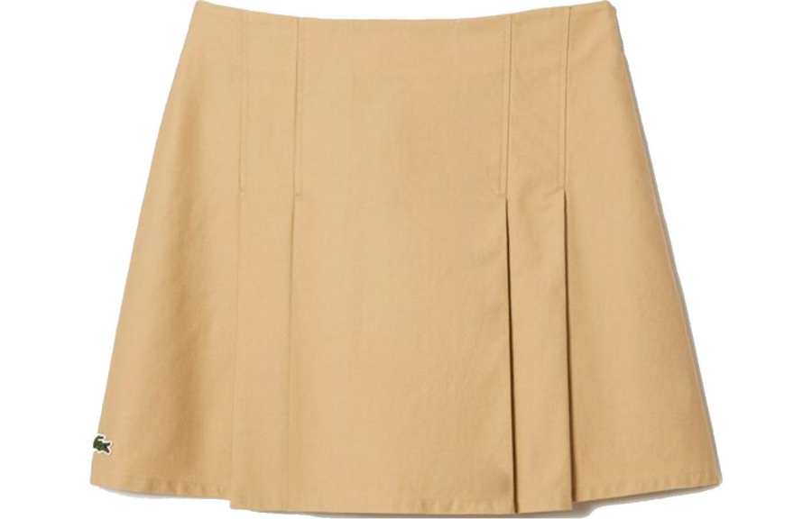 LACOSTE Pleated Twill Miniskirt