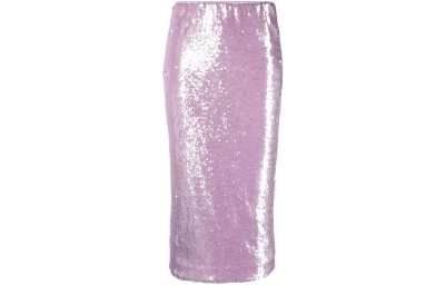 Rotate Casual Long Skirts Women's Purple Thin Mid Length Other