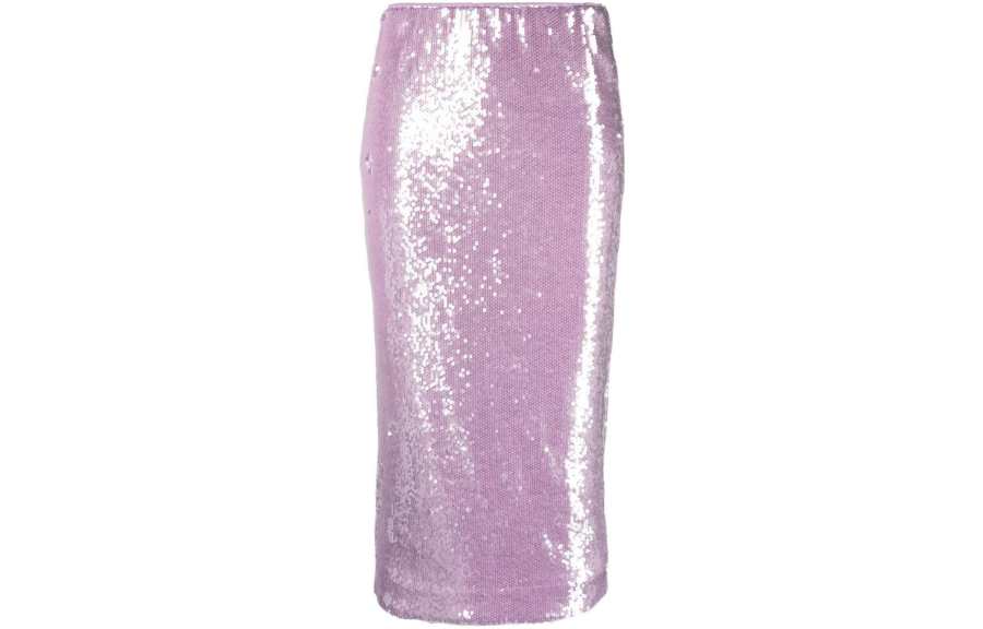Rotate Casual Long Skirts Women's Purple Thin Mid Length Other
