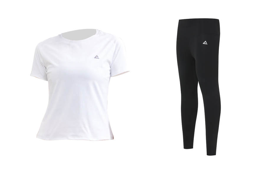 PEAK Fitness Sets Women's Crew Neck Thin