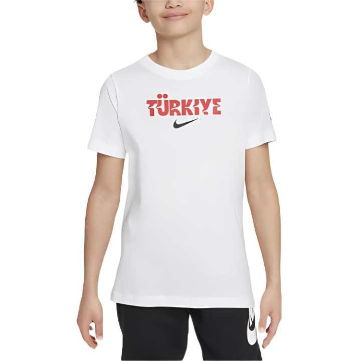 Nike Nike T Shirt Türkiye Crest White Kids'