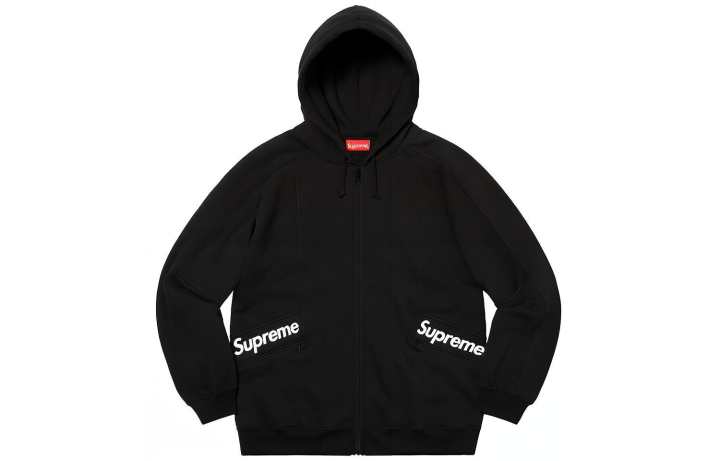 Supreme Supreme Color Blocked Zip Up Hooded Sweatshirt