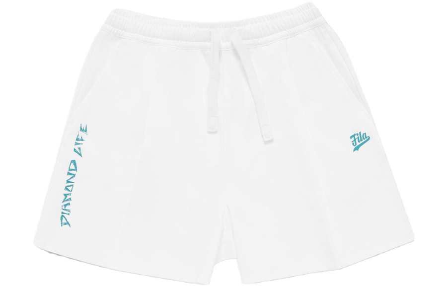 FILA FUSION BASEBALL Sports Shorts Women's Standard White Moderate Woven Shorts