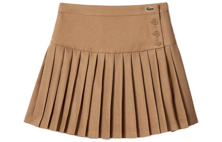 LACOSTE LACOSTE Logo appliqué Pleated Skirt