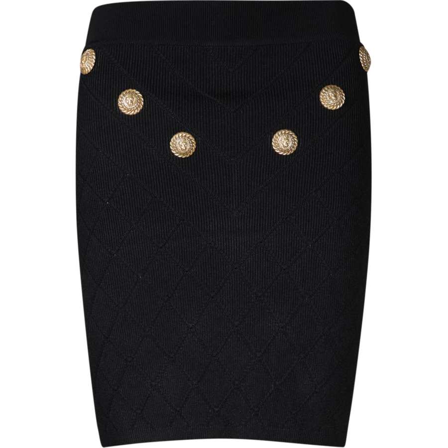BALMAIN BALMAIN 6 Button Knit Skirt