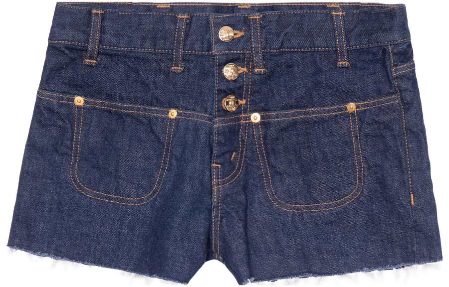 CELINE Mini Rinsed Wash Denim Shorts Rinsed Wash