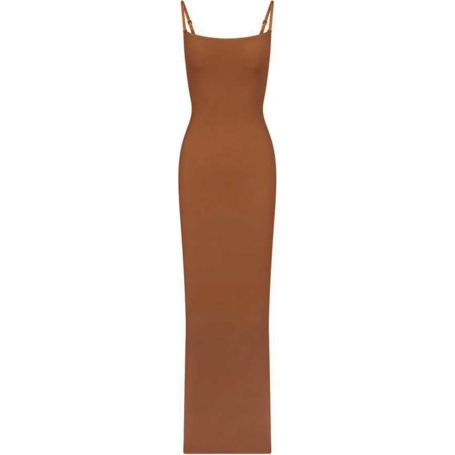 Skims Slip Dress Women's Bronze