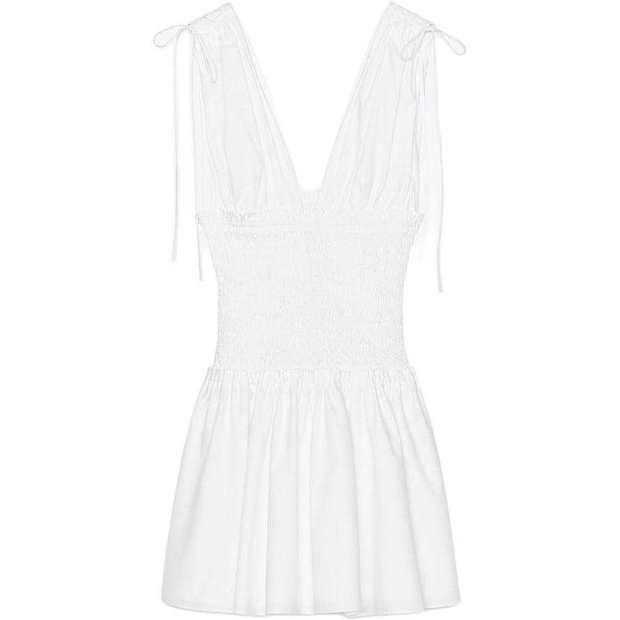 ZARA Sleeveless Dress Women's White