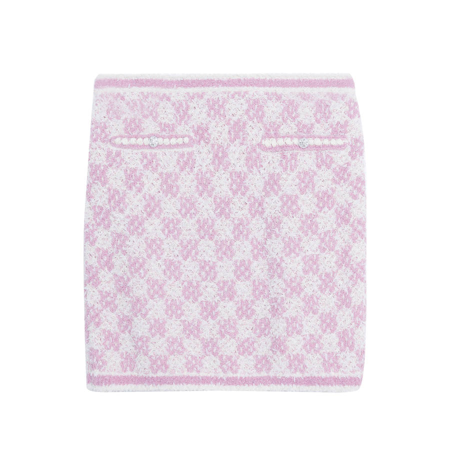 CHANEL Casual Short Skirts Women's Light Pink