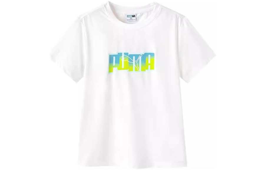 PUMA Kids T Shirts Crew Neck Moderate