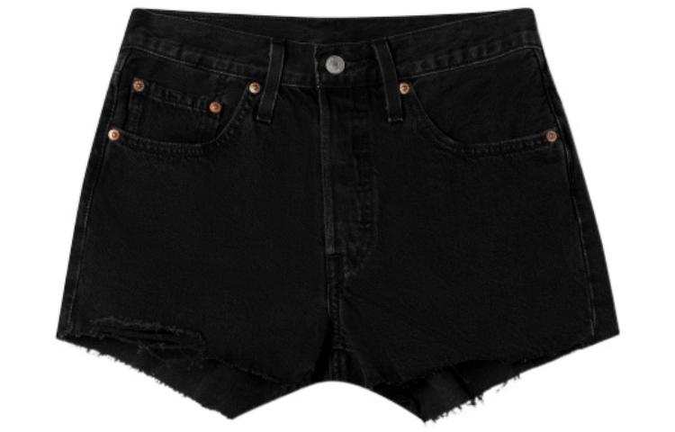 Levis Denim Shorts Women's Black Moderate Bermuda Shorts