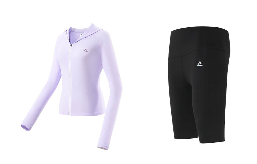 PEAK Fitness Sets Women's Hooded Thin