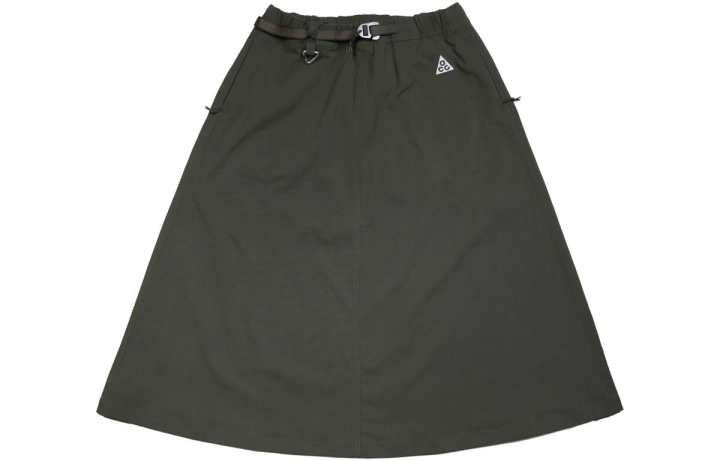 Nike Nike Casual Long Skirts Women's Army Green Moderate Short Other