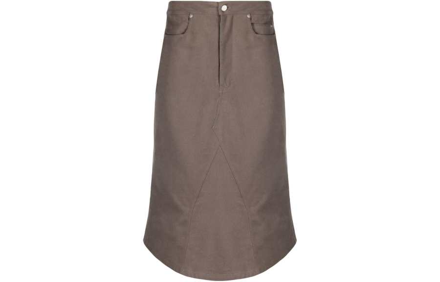 RICK OWENS Casual Long Skirts Women's Brown Moderate Long Other