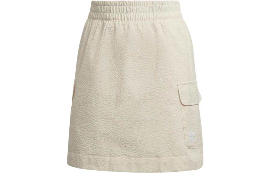 Adidas Originals Casual Short Skirts Women's Beige Yellow