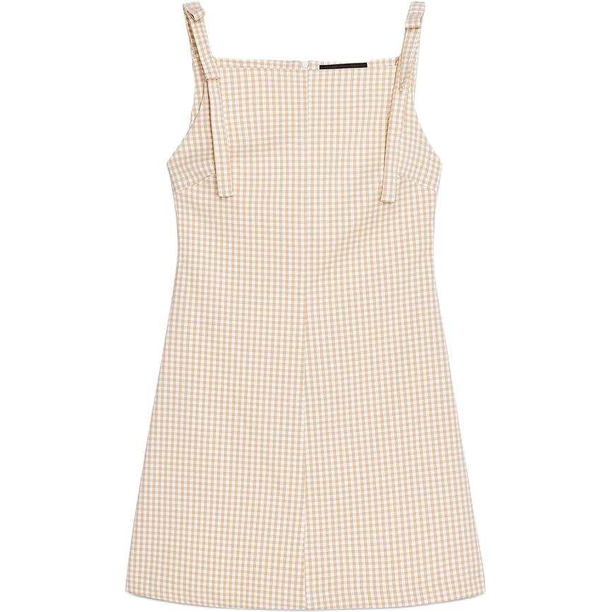 ZARA Slip Dresses Women's Beige