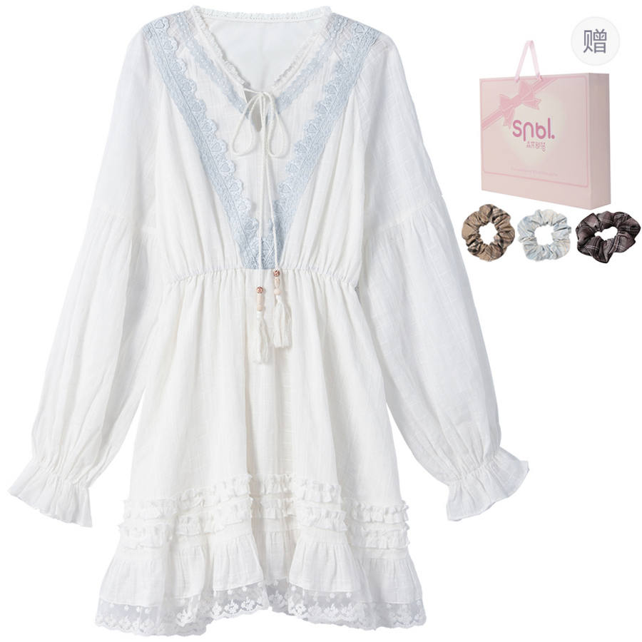 SNBL Long Sleeved Dress Women's White