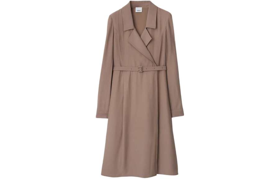 Burberry Long Sleeved Dress Women's Gray