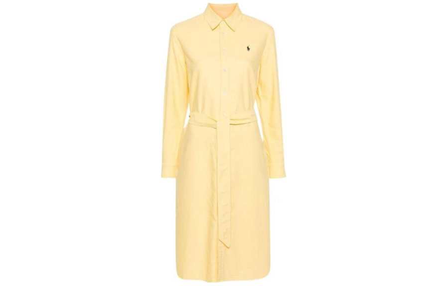 Polo Ralph Lauren Long Sleeved Dress Women's Yellow