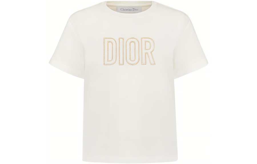 DIOR DIOR Kids T Shirts Crew Neck Moderate