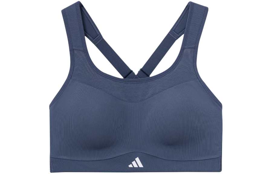 Adidas Adidas Tlrd Impact High Support Bra Sports Underwear Women's Gray Blue
