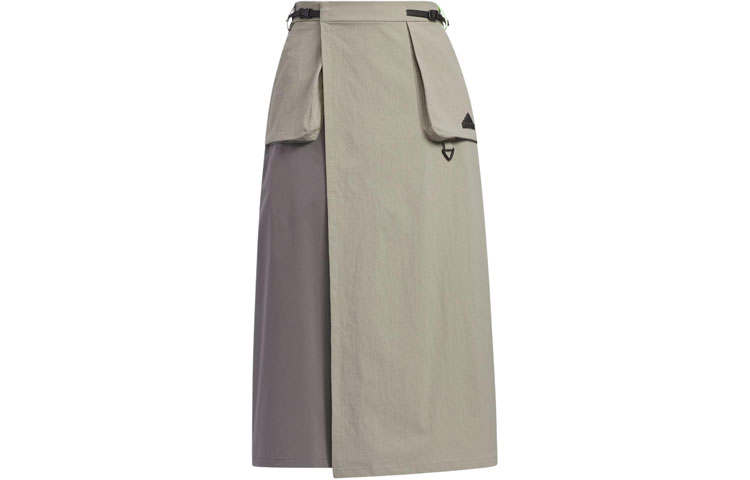 Adidas Adidas City Escape Cargo Skirt Casual Long Skirt Women's Pebble Silver Gray