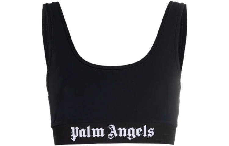 PALM ANGELS Palm Angels logo-print top