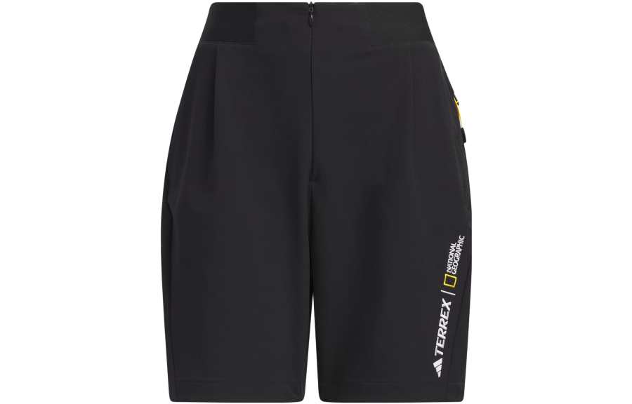 Adidas Adidas National Geographic Co Branded Section Sports Shorts Women's Black Moderate Tight Pants