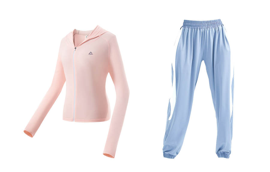 PEAK Fitness Sets Women's V Neck Thin