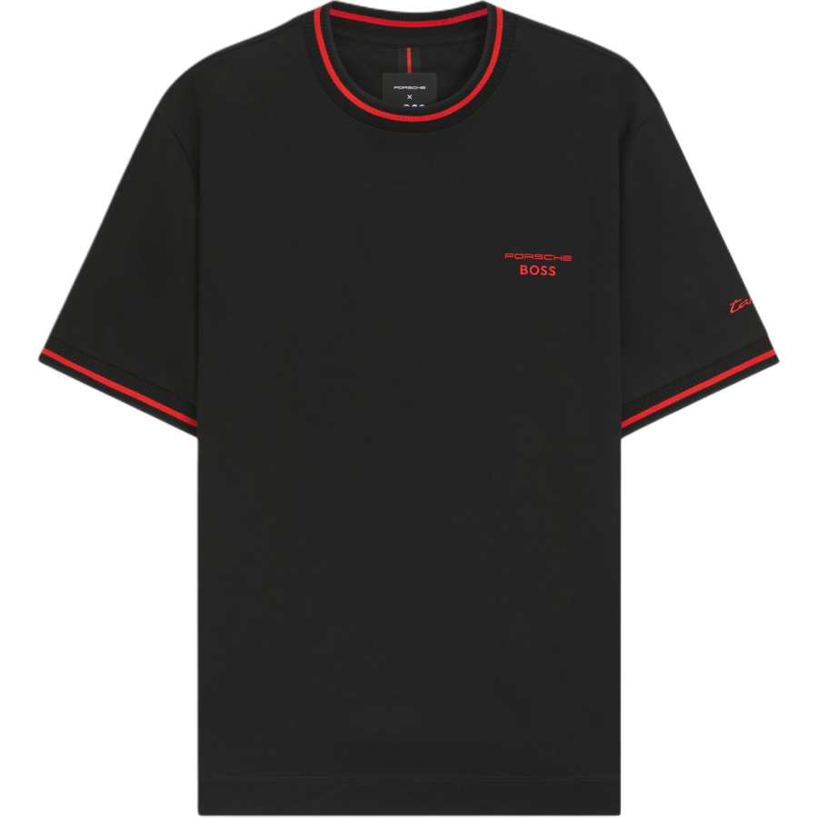 Hugo Boss x Porsche contrast-trim T-shirt